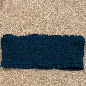 Billabong midnight green bandeau bikini top!